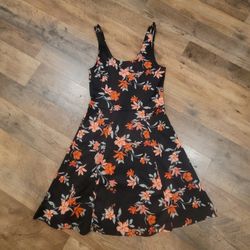 Cute Black Dress With Flowers 