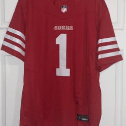 NFL San Francisco 49ers Deebo Samuel #1 On Field Vapor Stitched Football Jersey Adult Mens Large New with tags 