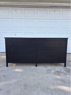 ‼️BLACK 6 DRAWER DRESSER‼️FOR SALE 220$ OR BEST OFFER‼️GREAT CONDITION🚚DELIVERY AVAILABLE🚚