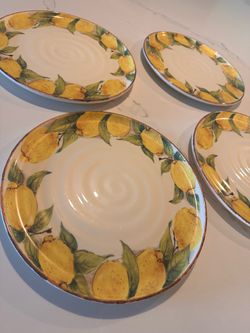 Sur La Table Lemon pattern dishes