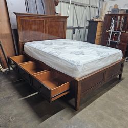 Queen bed and mattress