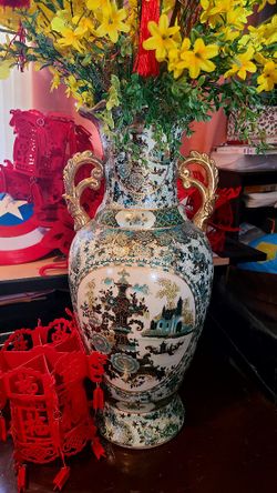 LARGE Antique Ceramic VASE