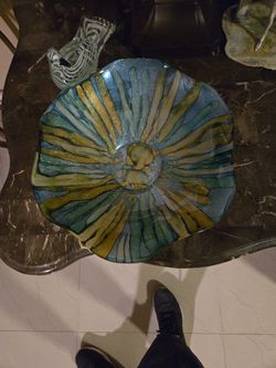 Glass Bowl Venetian Art