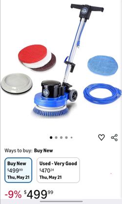 Prolux floor buffer and scrubber