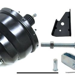 1(contact info removed) 1969 Chevy Camaro 8" Dual Black Power Brake Booster Black Bracket Kit