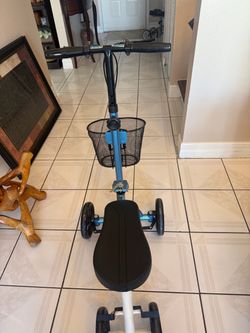 Knee Scooter with Basket and Hand Brakes