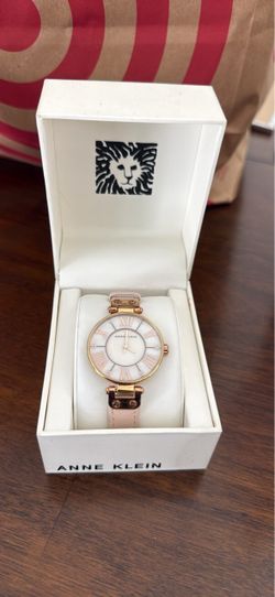 Anne Klein watch in soft baby pink/ beige