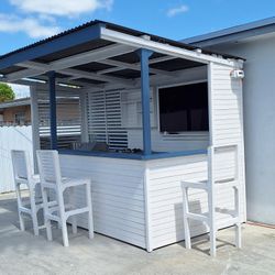 Tropical Style Wood Bar / Barra En Madera