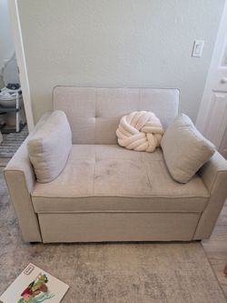 Bedri 49.6" Wide Modern Upholstered Tufted Back Sofa Bed