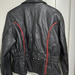 Ladies Leather Riding Jacket