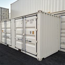 20 FOOT NEW 1-TRIP 2-SIDED DOOR ACCESS CONTAINER STD SHED,STORAGE,SHIPPING,CONEX 