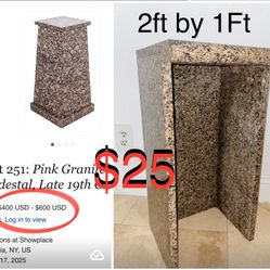 $25 Granite stand /Side Table outdoors/indoors great for plants 🪴in great condition measure in pics
