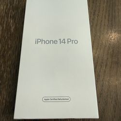 iPhone 14 Pro 128GB – Factory Unlocked – Apple Certified Refurbished – New Sealed