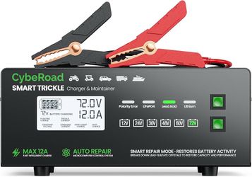 Smart Battery Charger 12V-72V Automatic Charger for Lithium & Lead Acid