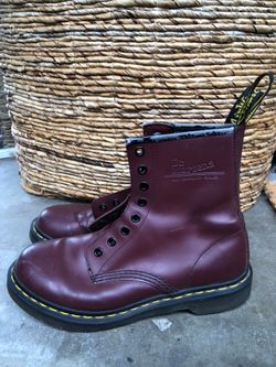 Dr Martens Boots Maroon Lace Up High Ankle Women’s 8