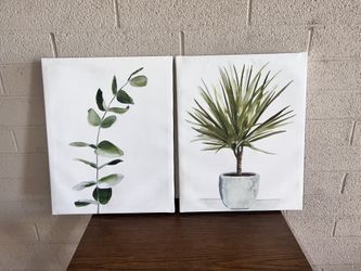 Canvas Plant Paintings 