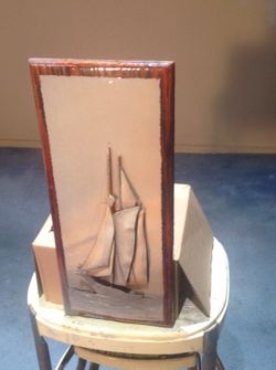 Sailing ship plaque