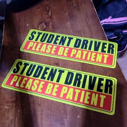 2 Student Driver Magnet for Car