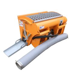 Skid Steer Bobcat Double Discharge Cement, Concrete Mixer Hablo Español