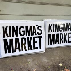 Kingma’s market hand painted vintage signs price is Each