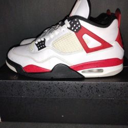 Red Cement 4's  Men's Size 10