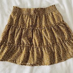 Indigo Rising Womens Juniors Skirt Floral M Medium Flowy Brown Boho