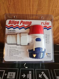 New Rule bilge pump non automatic 1100gph 27DA