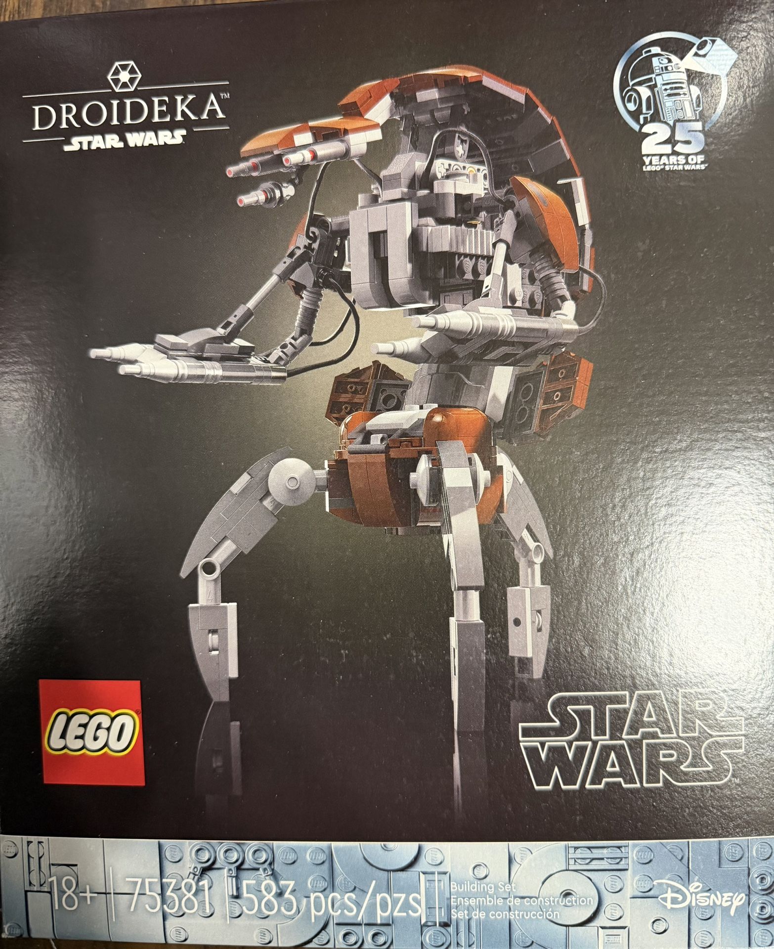 LEGO Star Wars Droideka Model Destroyer Droid Figure, Star Wars Fan Gift Idea for Adults or Any Collect