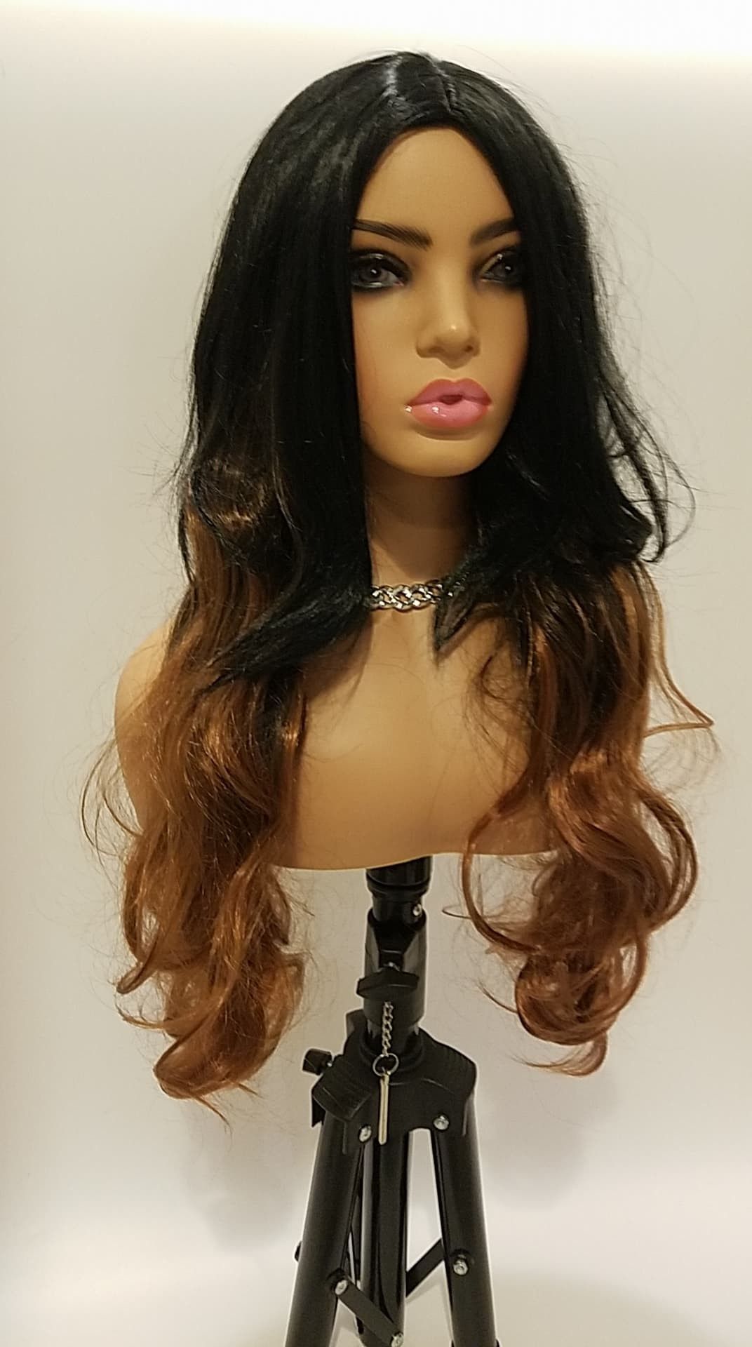 Long Brown Wavy Wig