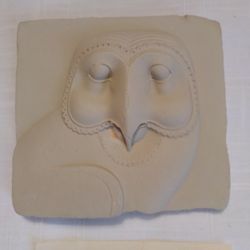 Relief Plaque with Face of an Owl