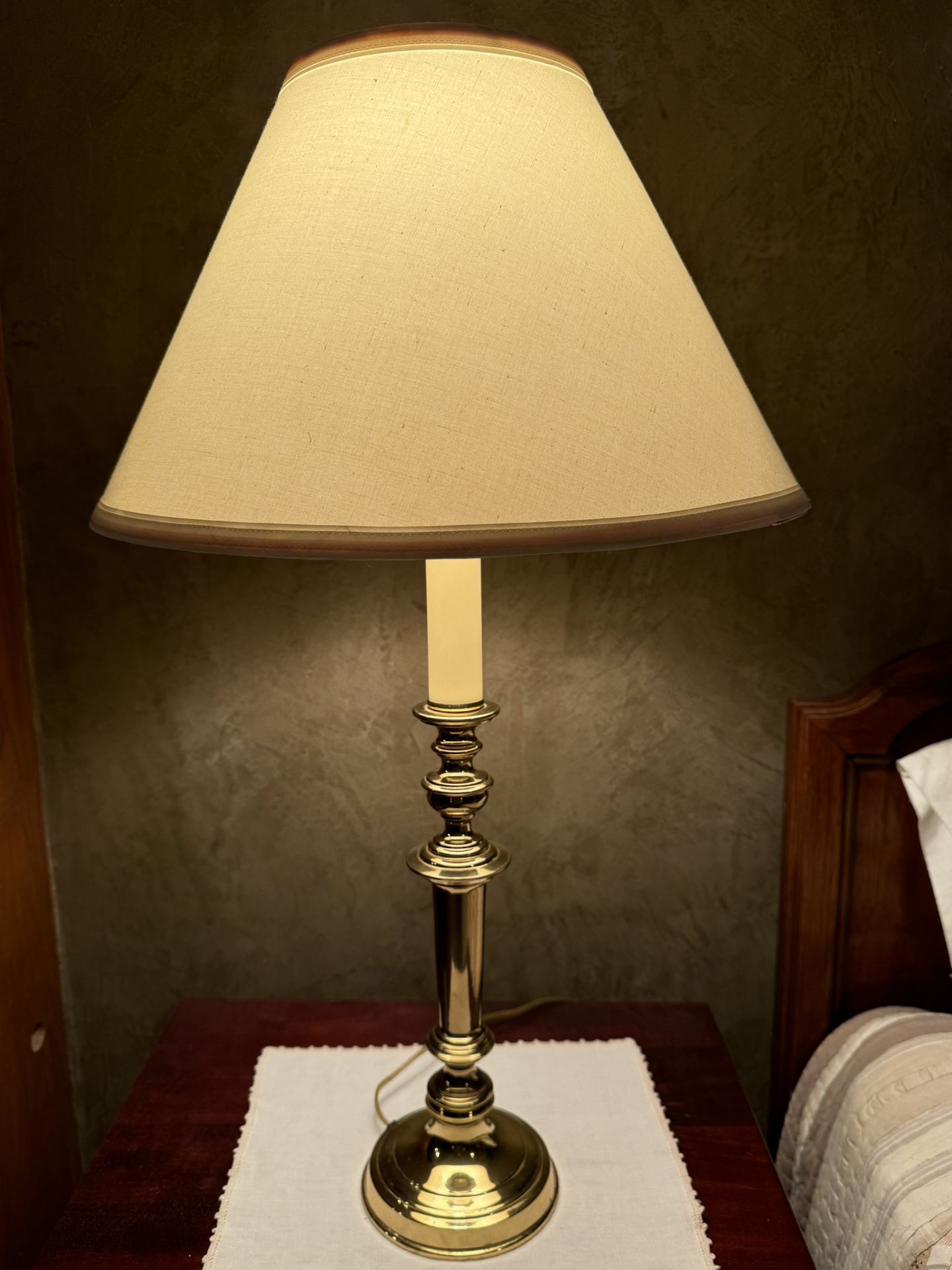 26” Brass-plated Table Lamp