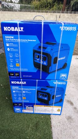 NEW dual fuel inverter silent generator 5500w NUEVO