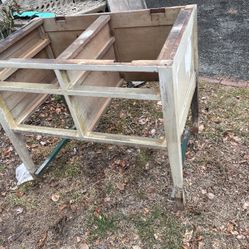 Free Antique Vintage Table With Drawers - Free