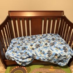 Baby Crib 2 And 1 With Mattress 