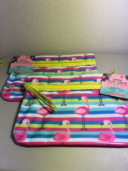 NWT Swim Suit Sack with Zipper Pocket