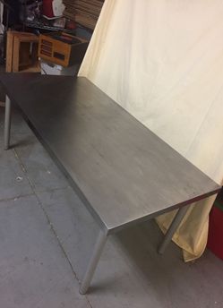 IKEA Vika Hyttan Adjustable Height Metal Top Table for Sale in