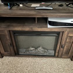 Tv Stand With Working Fireplace