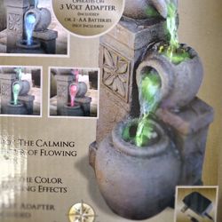 Color Changing Vase Led Fountain 