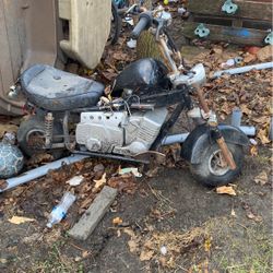 Pit Bike And Big Scooter