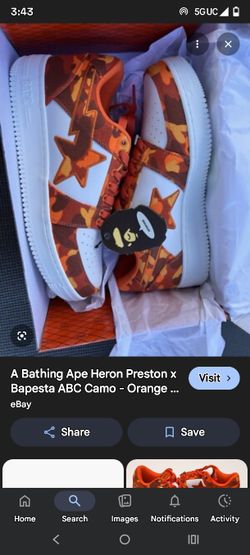 Heron Preston Bape sta Size 10