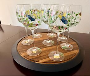 Lenox Butterfly Meadow Wine Glasswa