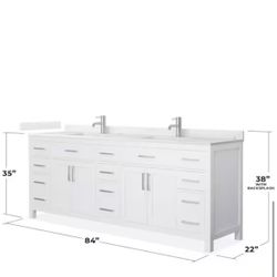 84 Inch Double Vanity 