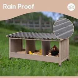 New Grey Elevated Chicken Nesting Box
