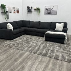 Grey Sectional Couch - Free Delivery 