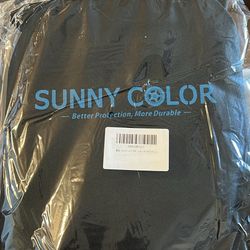 Sunny Color Windproof Car Windshield Cover Black