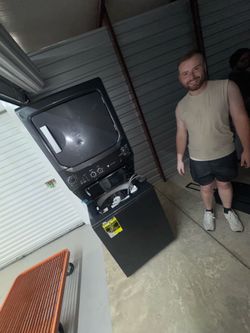 GE stackable washer and dryer