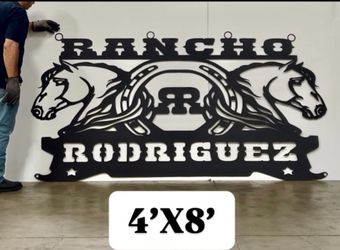 Oversized Metal Sign 