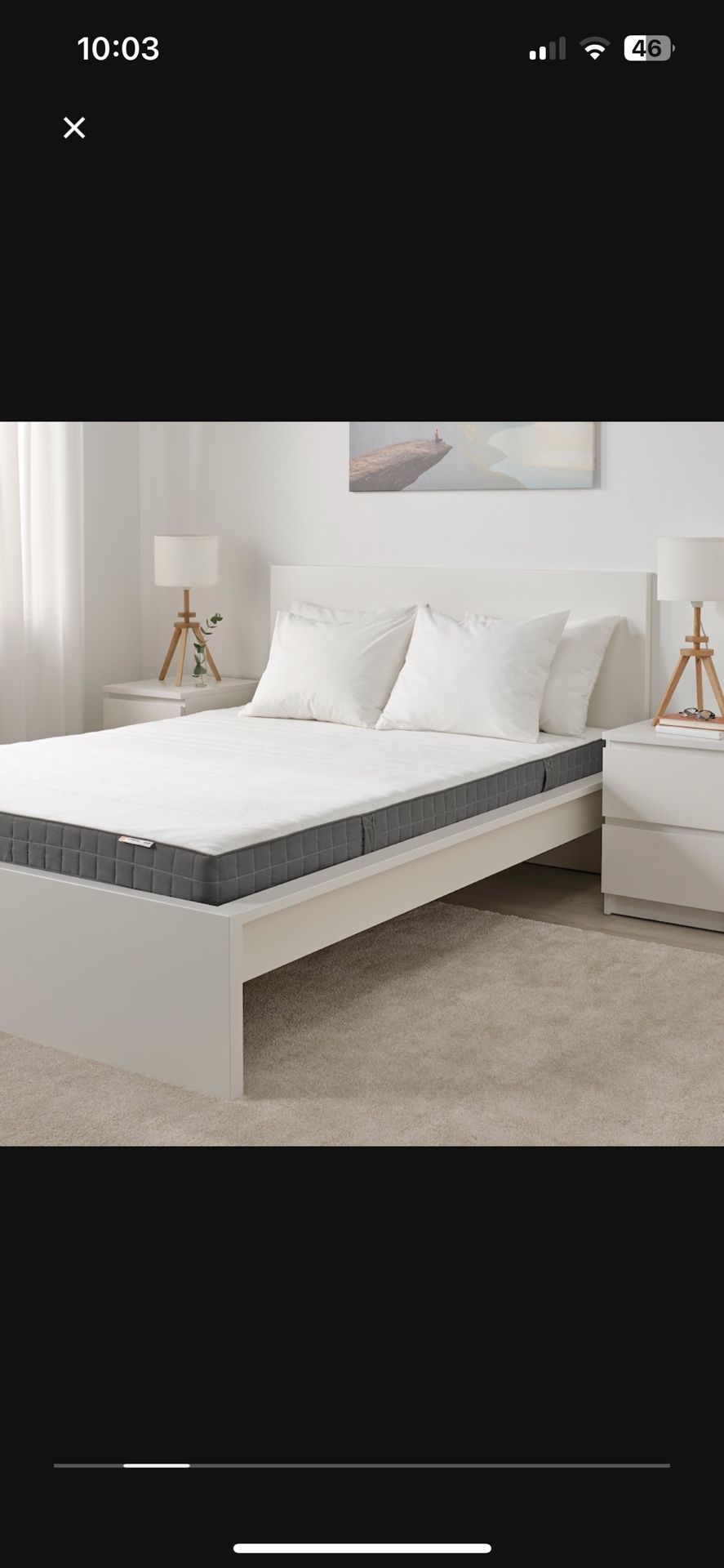 IKEA Morgedal King Medium firm mattress