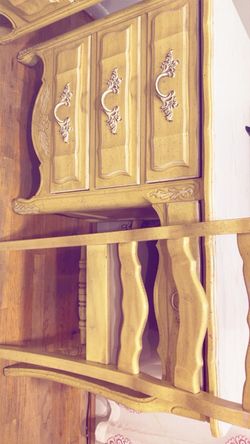 White and beige, Amazon, big table with drawers and chair