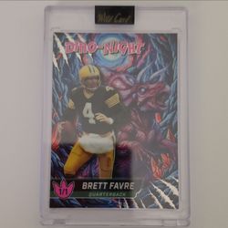 Brett Favre Wild Card Dino-Night 1/1 Trading Card